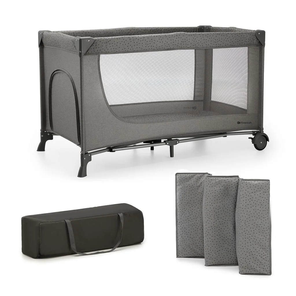 Postieľka cestovná Joy 2 Dark grey