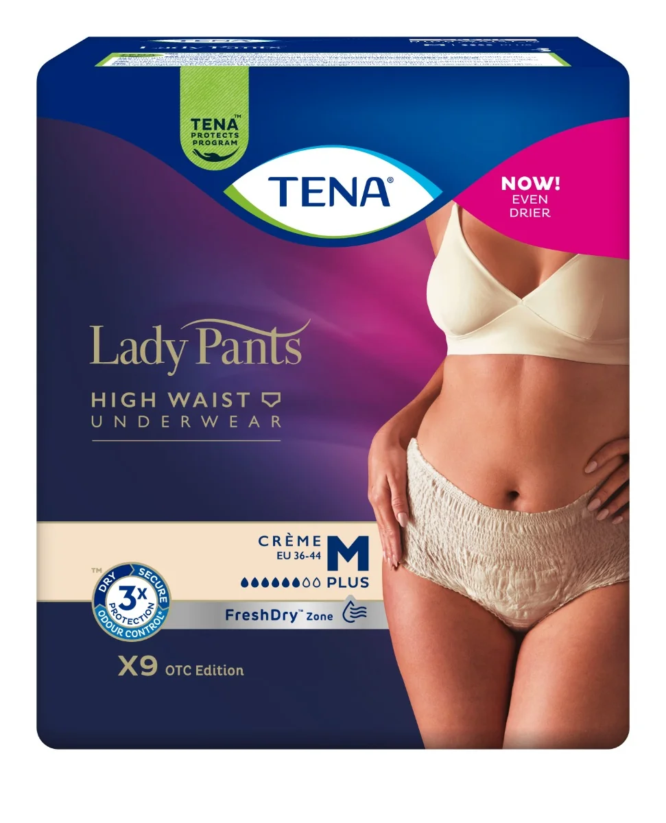 TENA Lady Pants Creme M 1×9 ks, inkontinenčné nohavičky