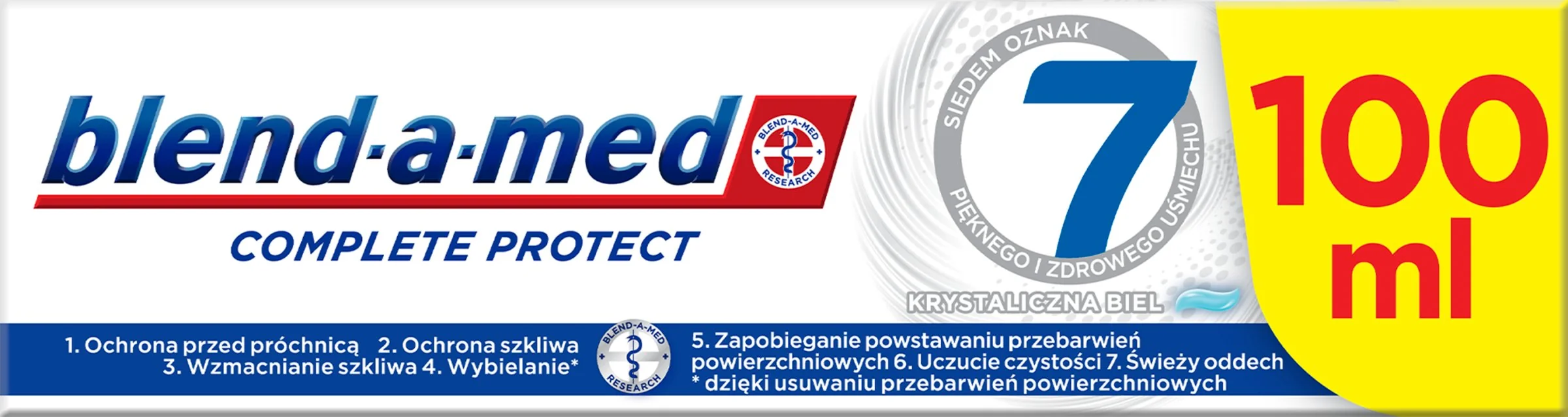 Blend-a-med Complete Protect 7 Crystal White zubná pasta 100 ml 1×100 ml, zubná pasta