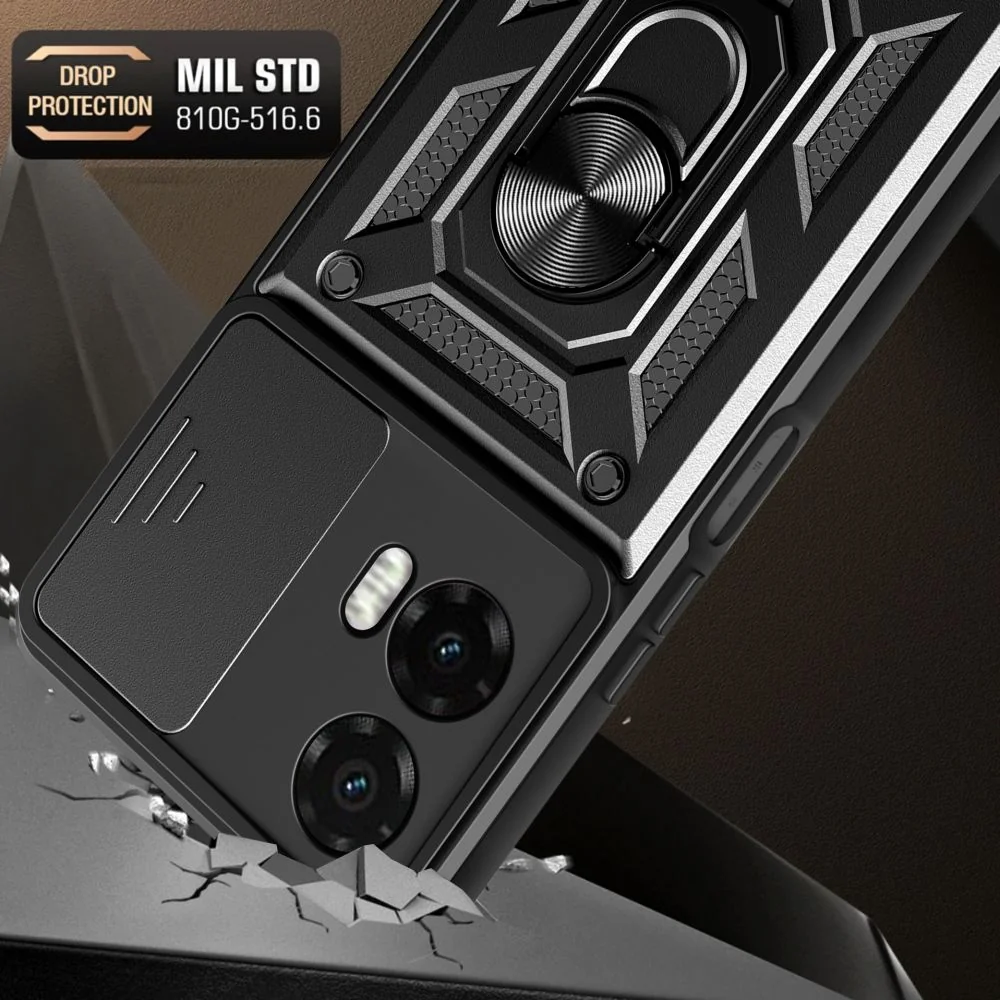 Tech-Protect Camshield Pro kryt na Motorola Moto G35 5G, čierny Motorola Moto G35