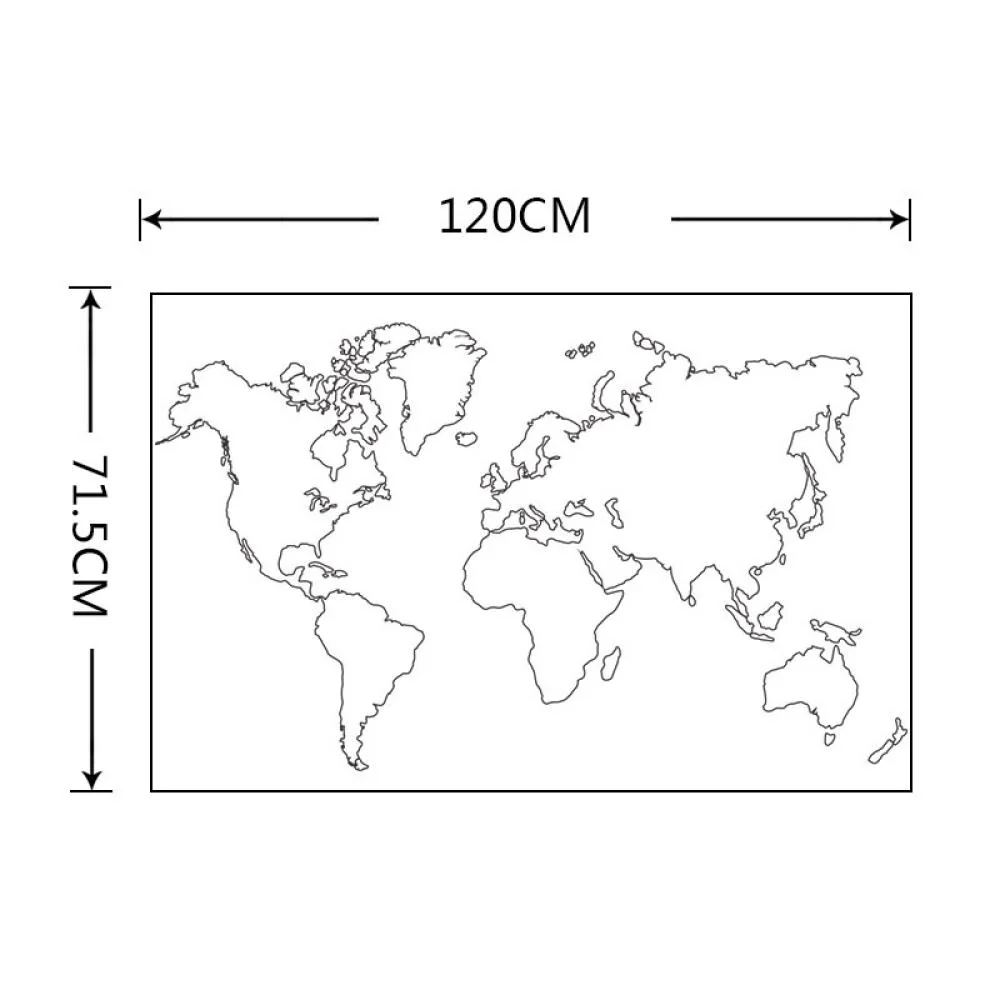 Samolepka na stenu/Tapeta World Map