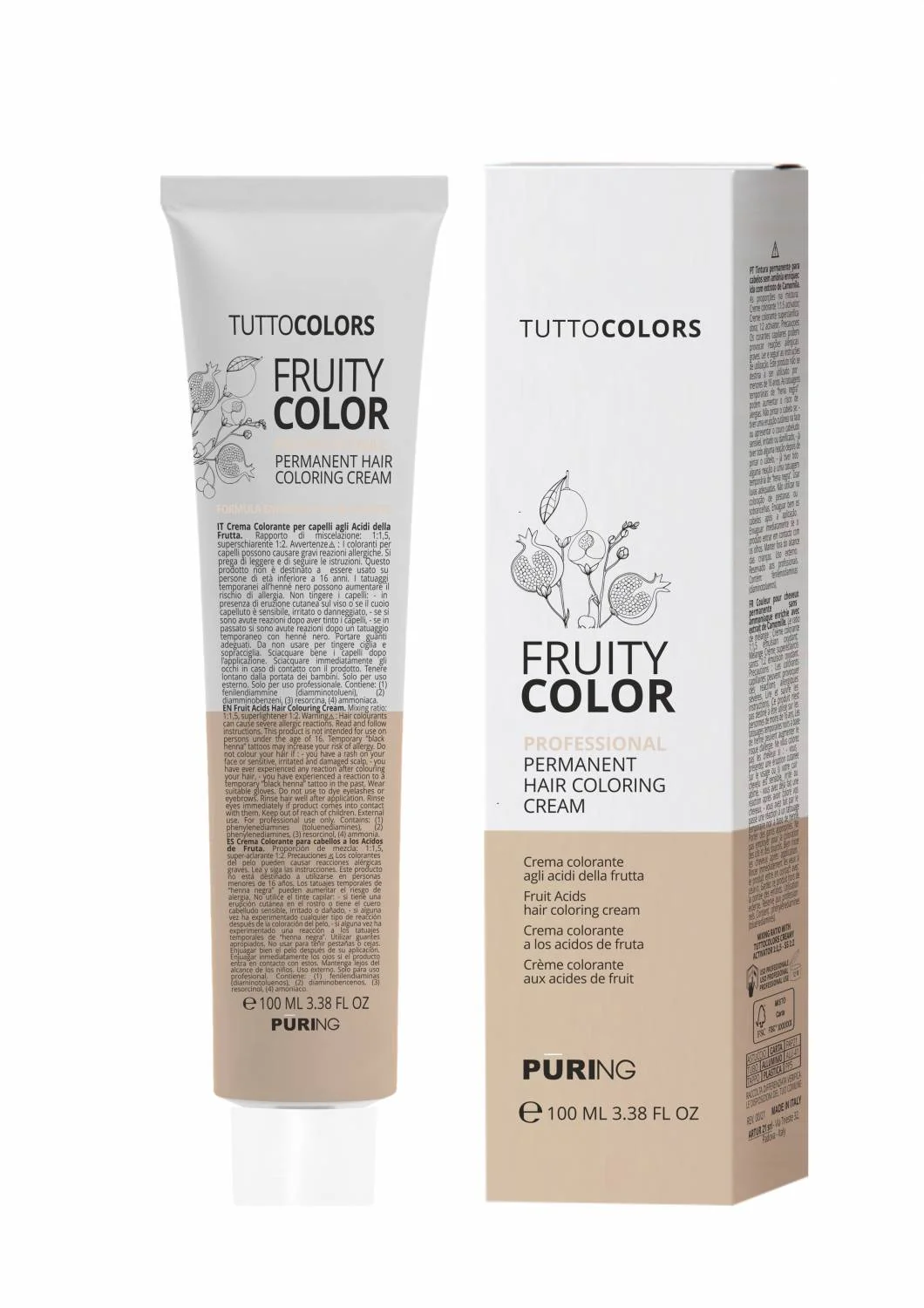 Maxima -TUTTOCOLORS - 5.4 FRUITY COLOR farba na vlasy 100 ml - Svetlo hnedá medená