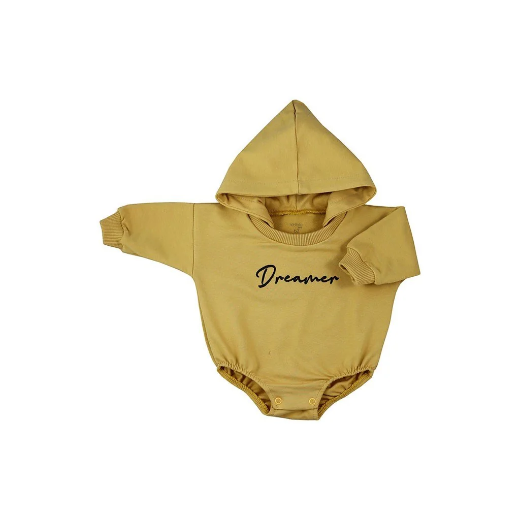 Dojčenské teplákové body s kapucňou baggy Koala Dreamer zelená, vel. 74 (6-9m)