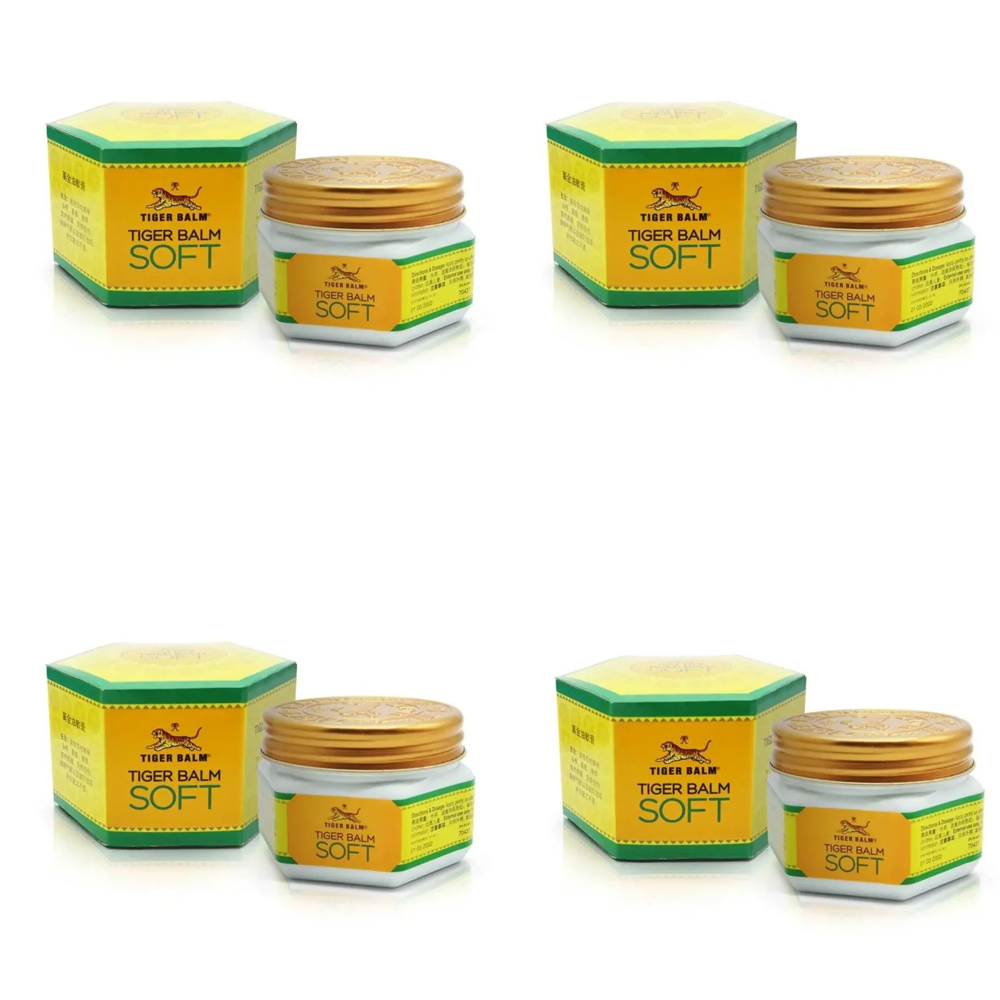 Tiger Balm Soft 25g | 4ks 4 x 25 g, balzam