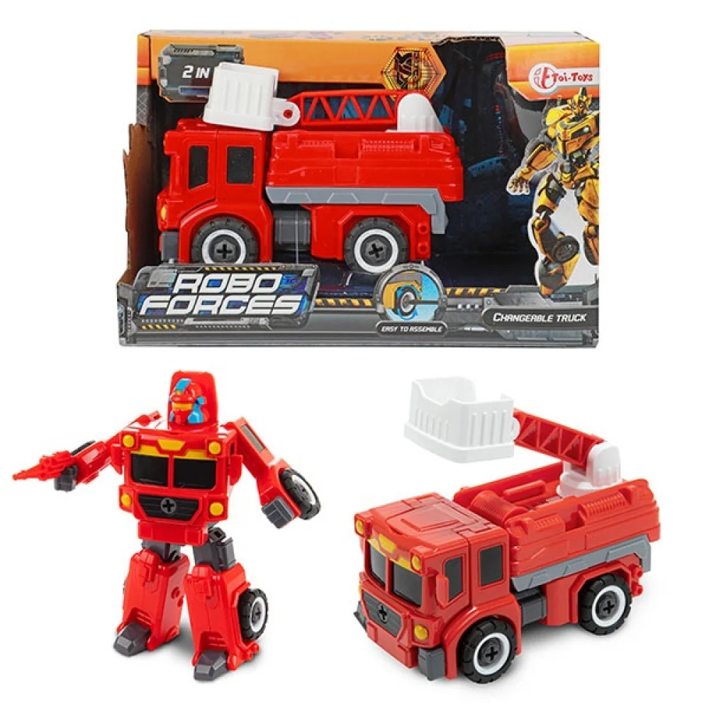 Transformovací robot na šroubovanie  Požiarnik-Toi Toys