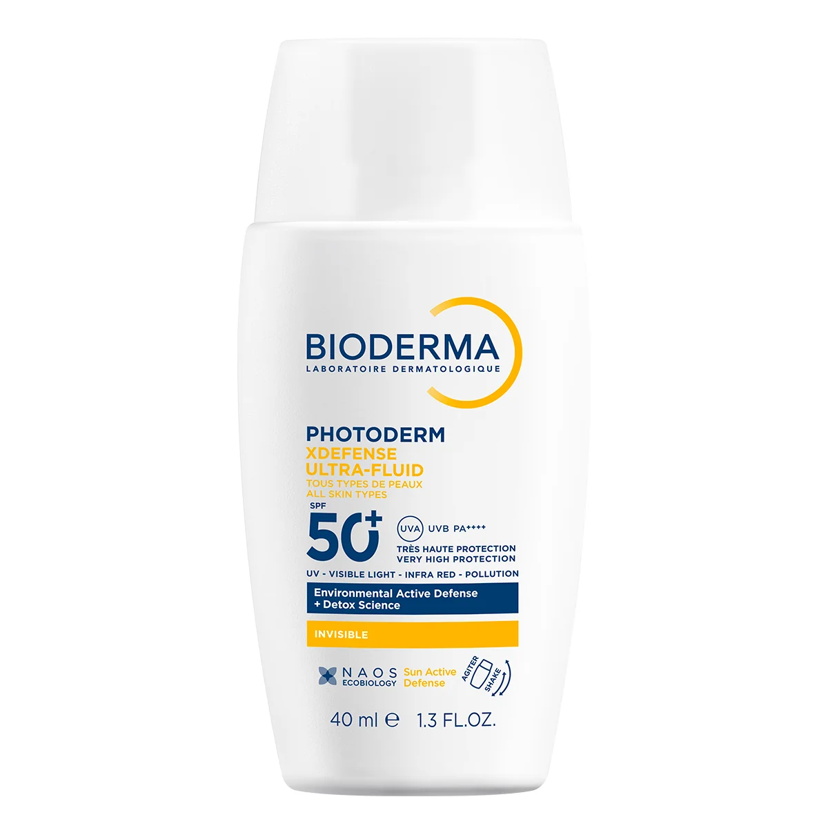 BIODERMA Photoderm XDefense neviditeľná ultrafluidná ochrana SPF 50+ 1×40 ml, ultrafluidná ochrana na tvár
