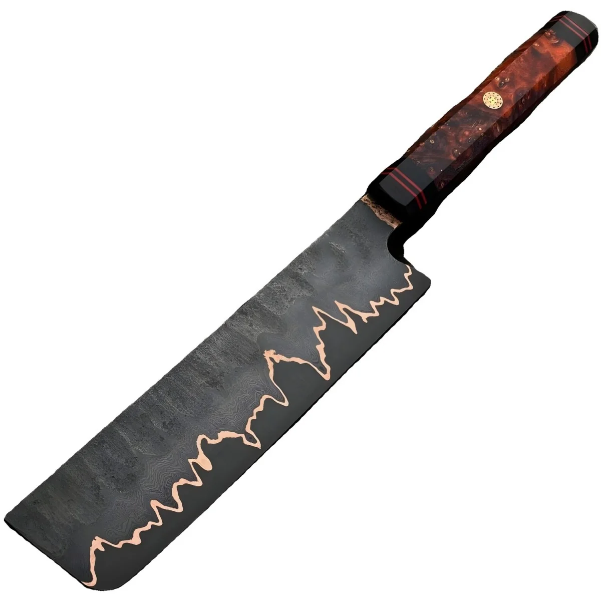 Damaškový kuchynský nôž Nakiri s púzdrom 1 ks