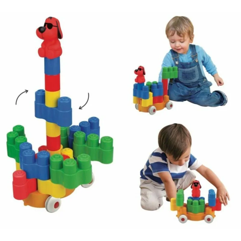 K´s Kids Popboblocs Turn Turn Loco - kocky so psíkom Patrikom