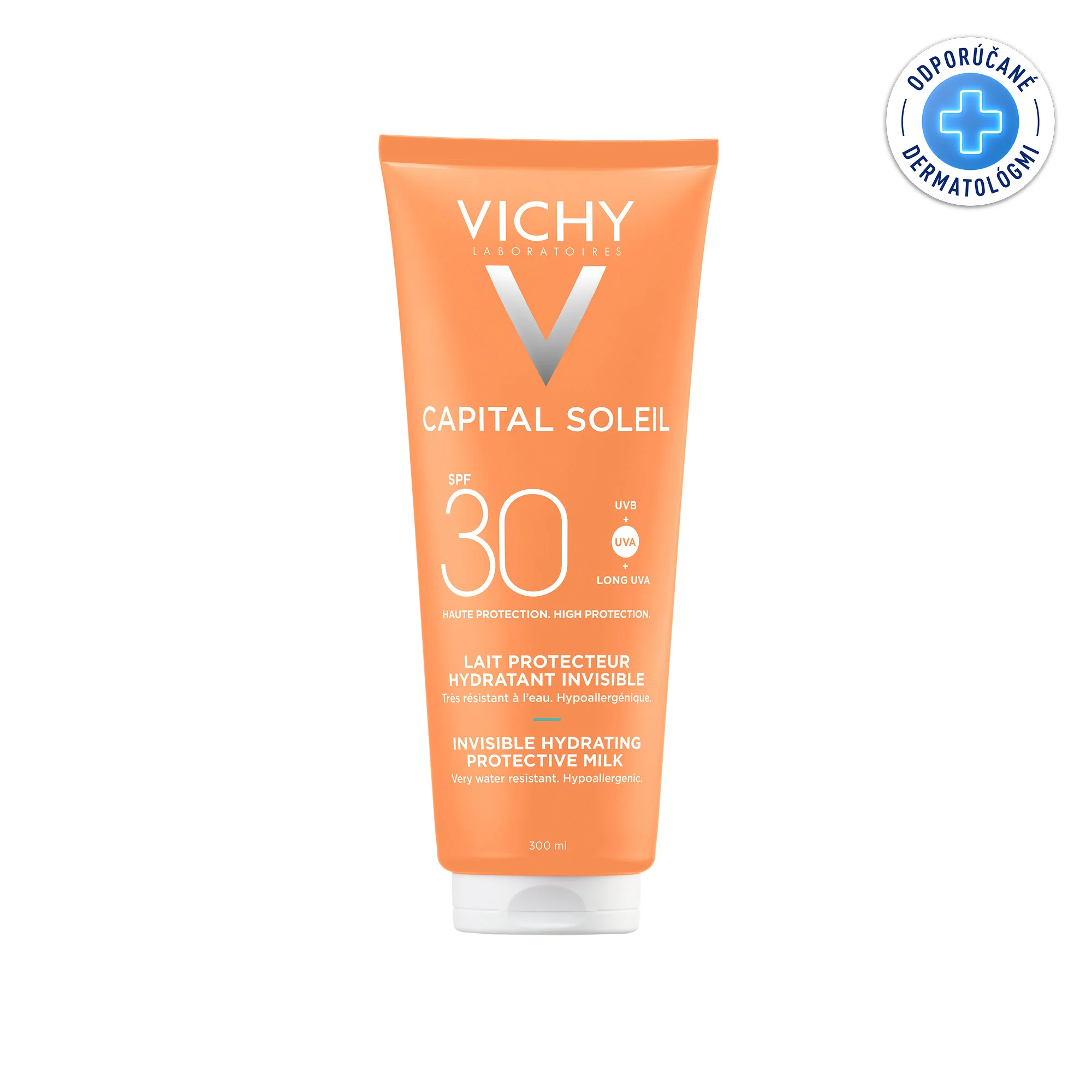 VICHY Capital Soleil Hydratačné ochranné mlieko na opaľovanie SPF 30 300 ml 1×300 ml, opaľovacie mlieko