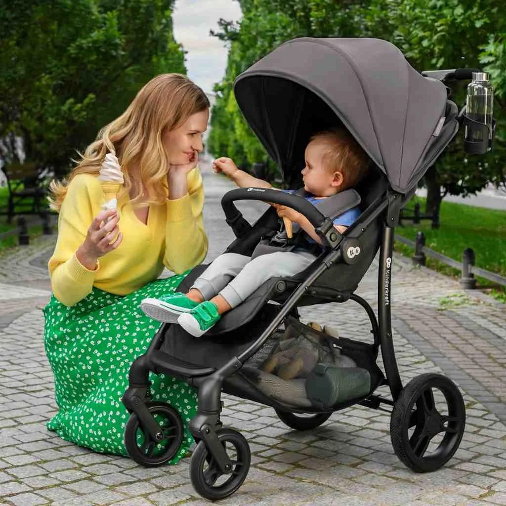 KINDERKRAFT Kočík športový Askoy Grey 1×1 ks, kočík