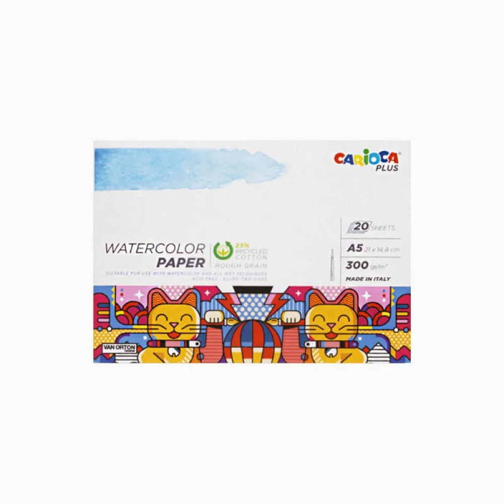 Carioca Plus Skicár na akvarel A5 20 listov 300gr-CARIOCA