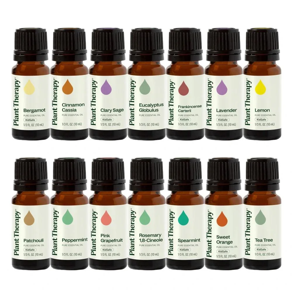 Plant Therapy Set Top 14 jednotlivých esenciálnych olejov 140 ml Objem: 140 ml