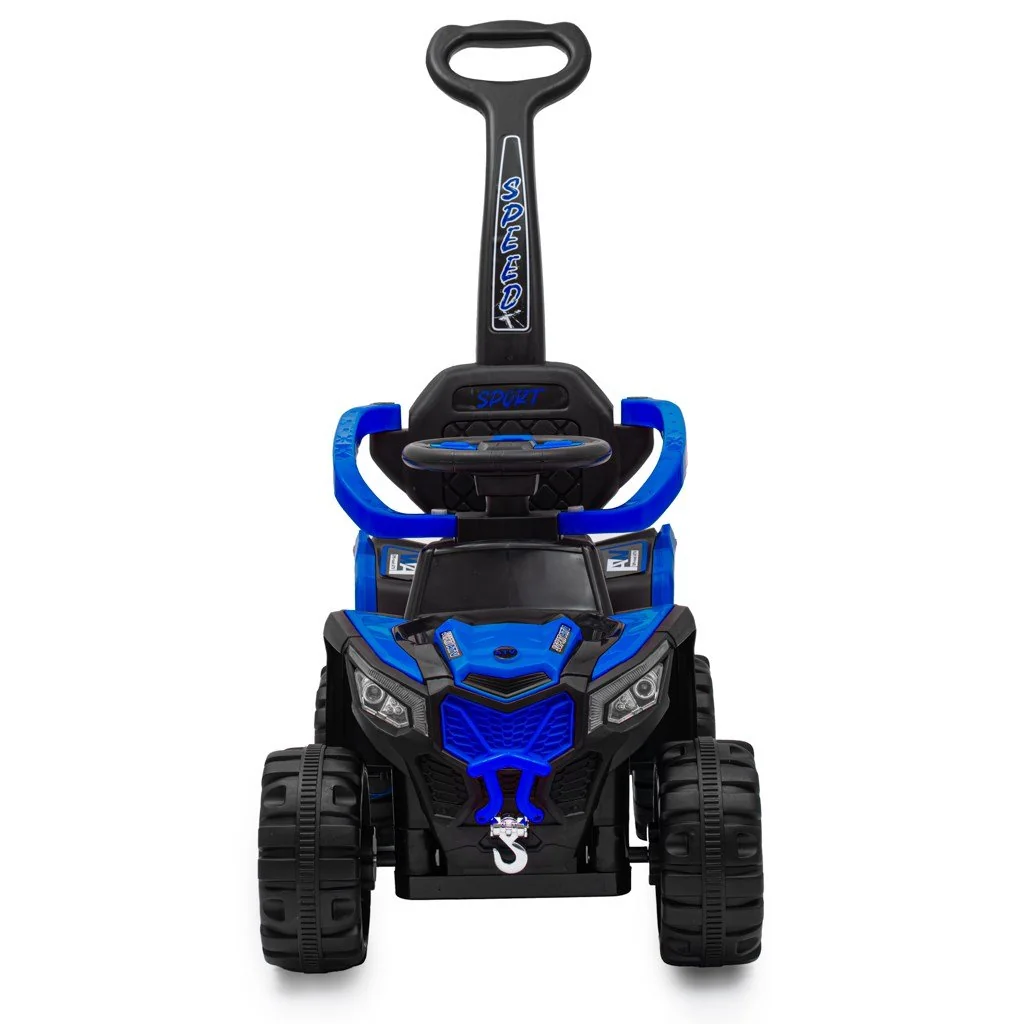 Detské elektrické odrážadlo Baby Mix Ruggy s vodiacou tyčou