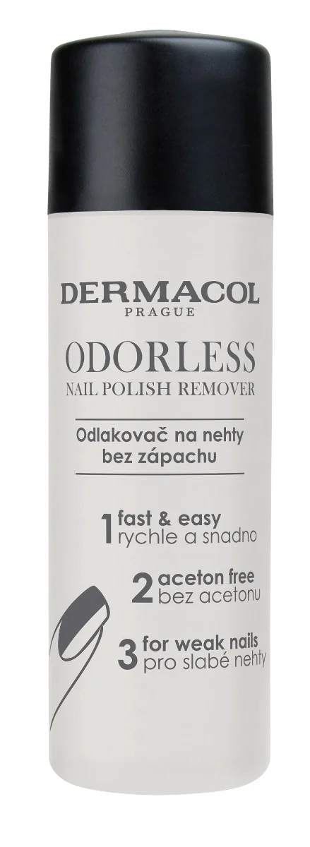 Dermacol Odourless nail polish remover 1×120 ml, odlakovač