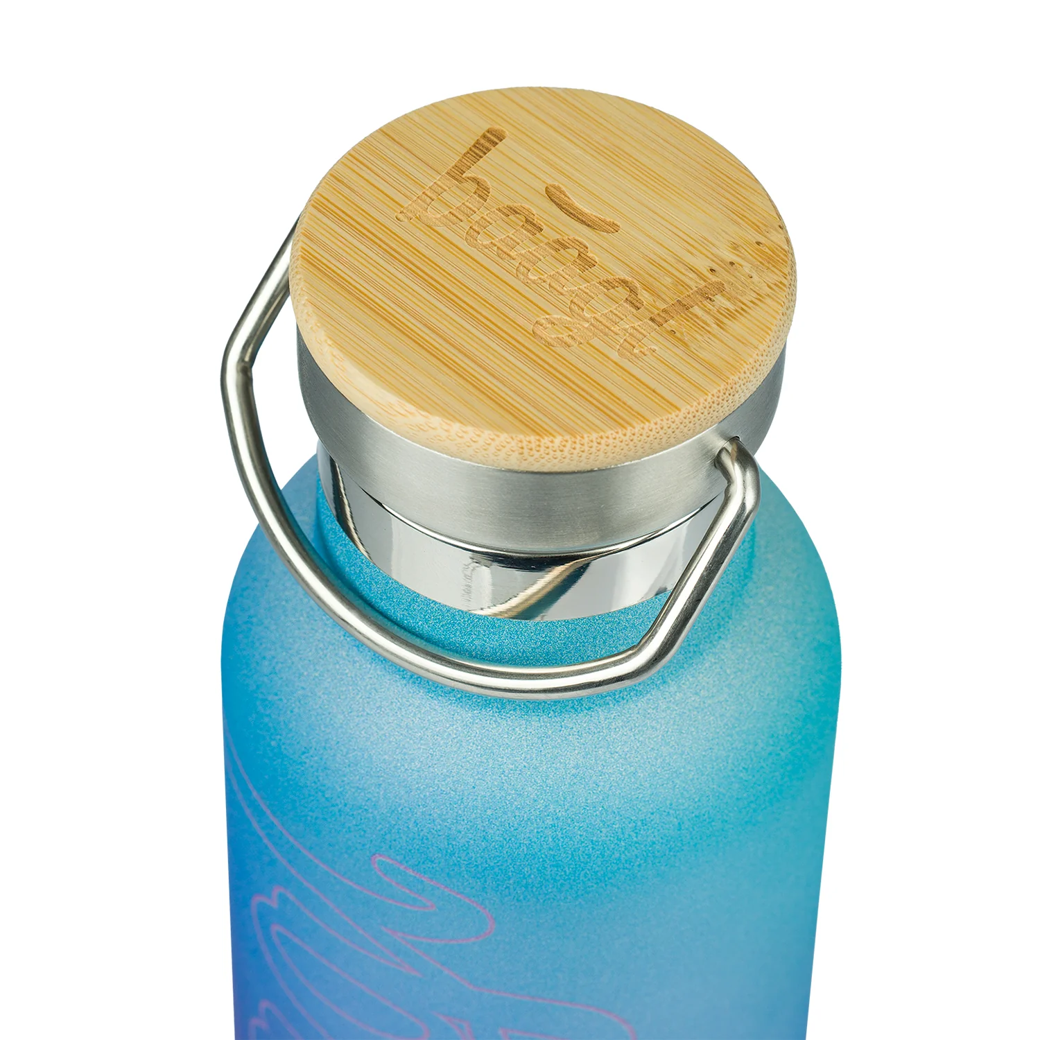 Baagl Termofľaša s bambusovým viečkom Gradient modro-fialová 500 ml 500 ml