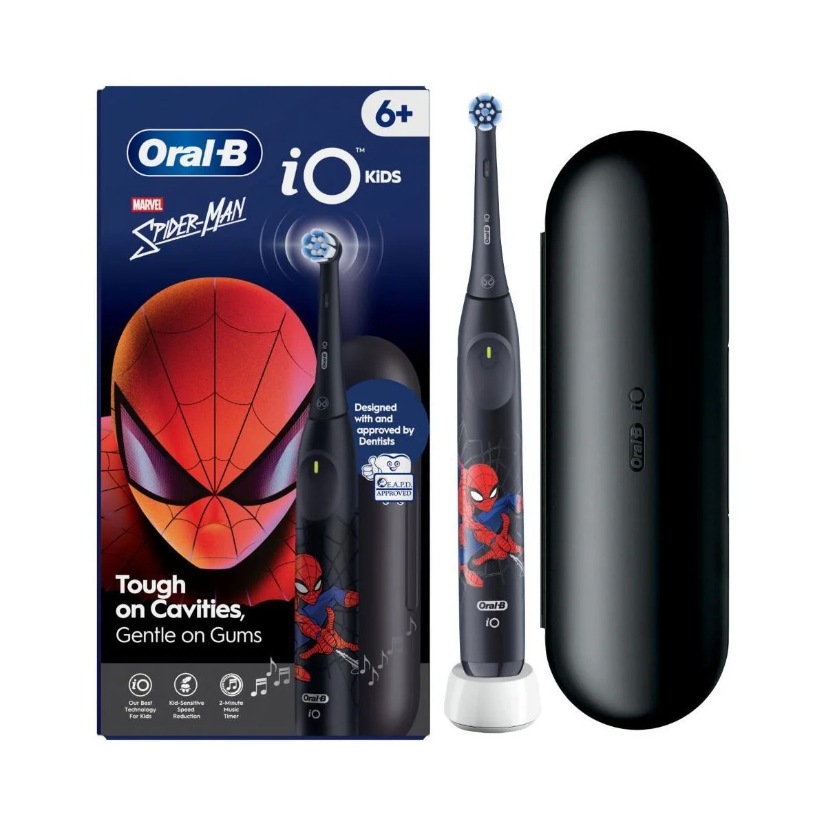 Oral-B iO Kids Marvel Spiderman elektrická zubná kefka + cestovné puzdro 1 set