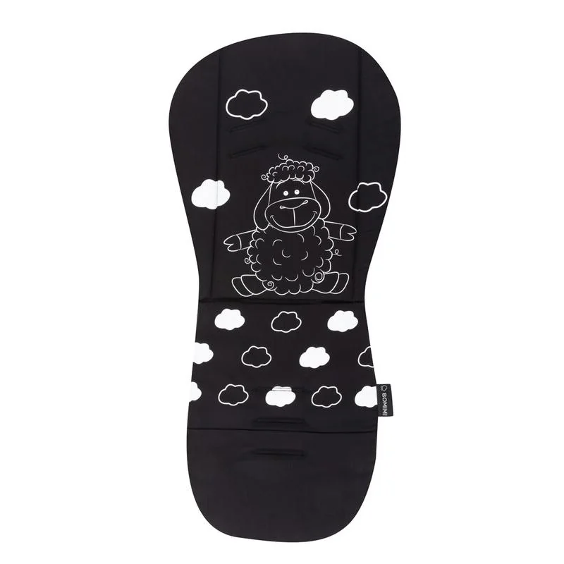 BOMIMI - ADA Podložka do kočíka OVEČKA black