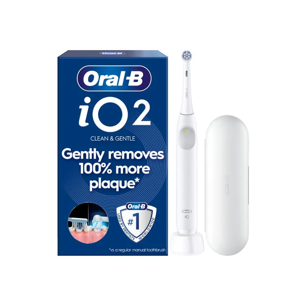 Oral-B iO 2 elektrická zubná kefka + cestovné puzdro, biela 1 set