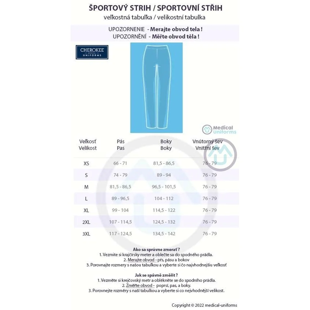 Pánske nohavice Cherokee Revolution FIT - biela 2XL