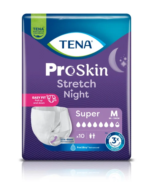 TENA ProSkin Stretch Night Super M 10 ks