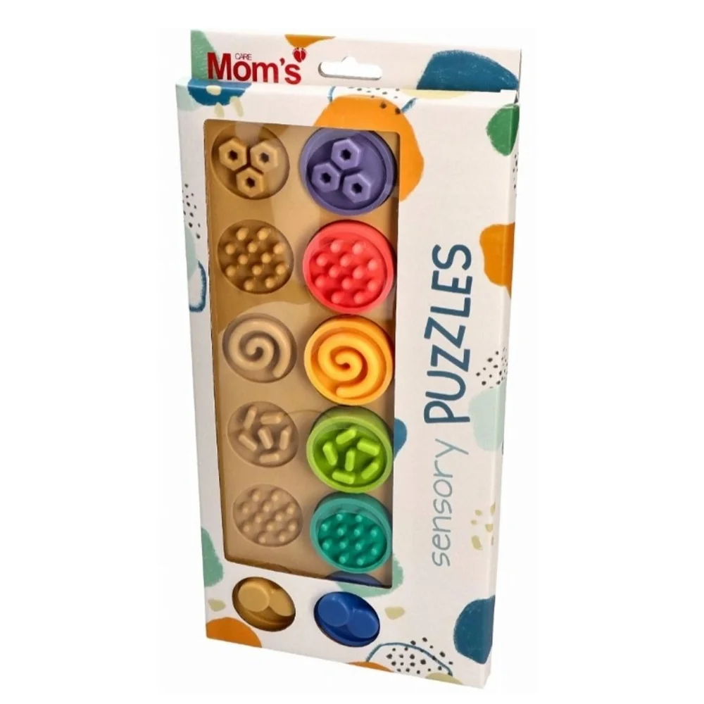 Puzzle senzorické kolieska XL, pastelové 
