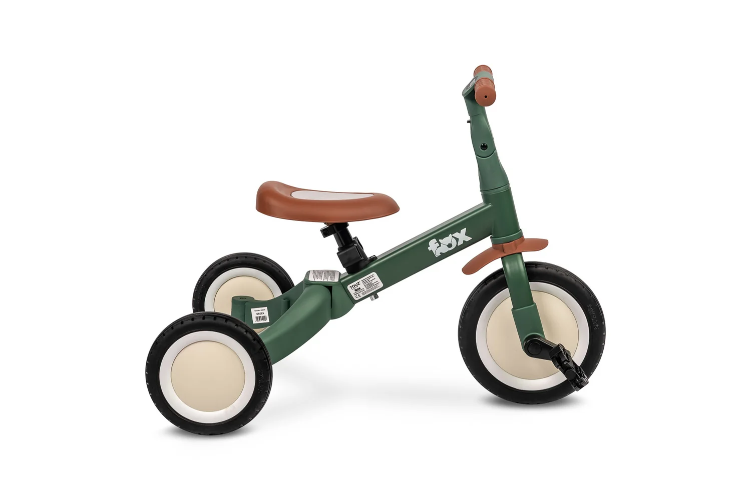 Multifunkčné detské odrážadlo a bicykel 4v1 Fox - zelené