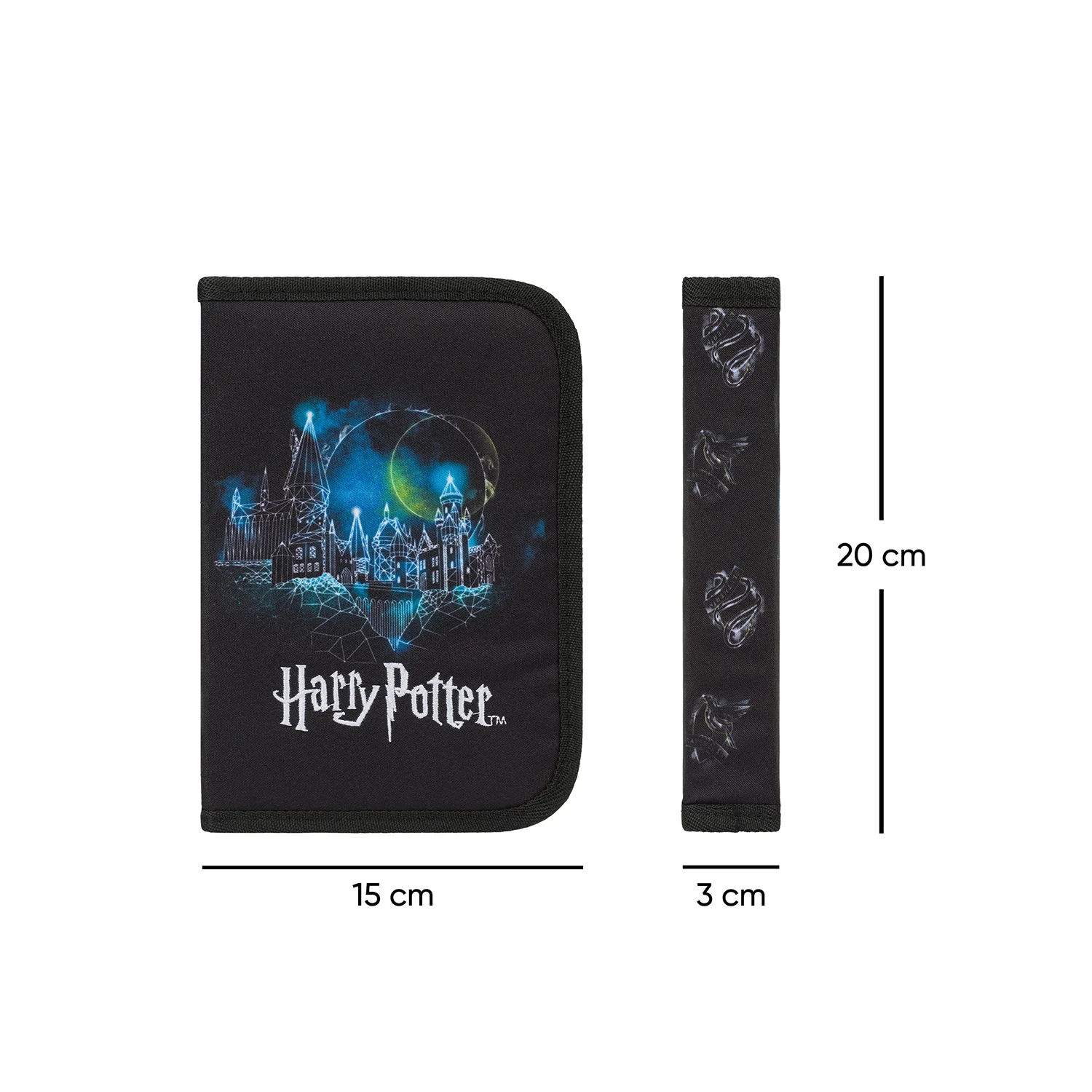 Baagl Školský peračník jednoposchodový Harry Potter Hogwarts Lumos Svietiaci v tme