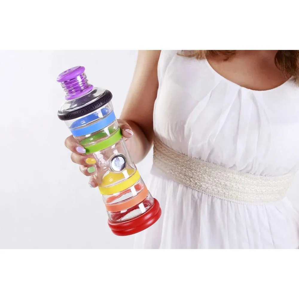 I9 Informovaná fľaša - Dúhová Veľkosť: 650 ml