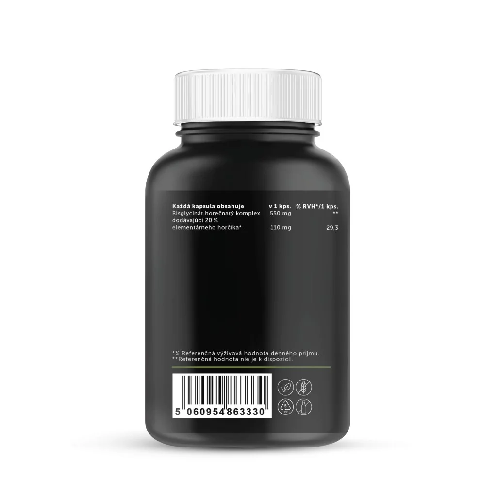 Silwer Magnézium Glycinát 550 mg Super Forte Plus 60 kapsúl. Nervy, svaly, proti únave.