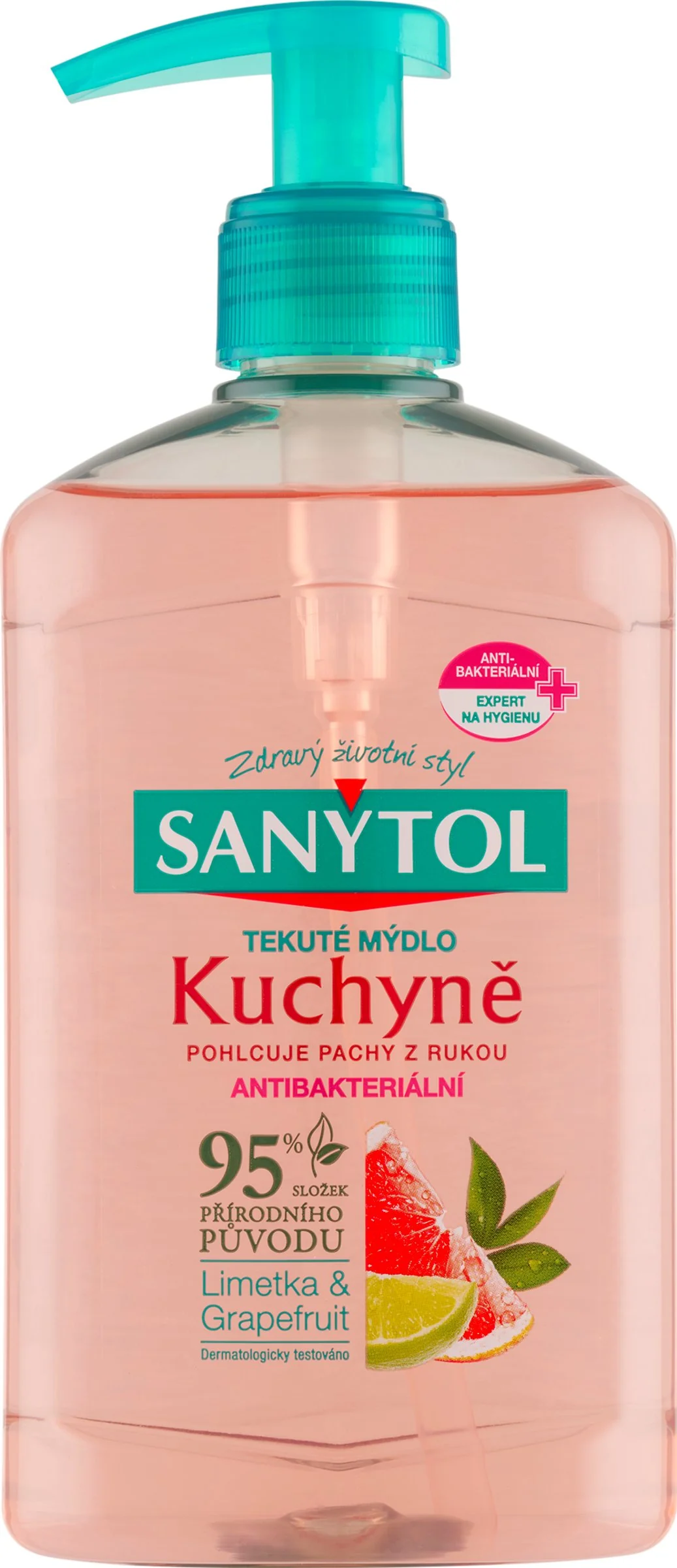 Sanytol antibakteriálne mydlo do kuchyne 1×250 ml, tekuté antibakteriálne mydlo