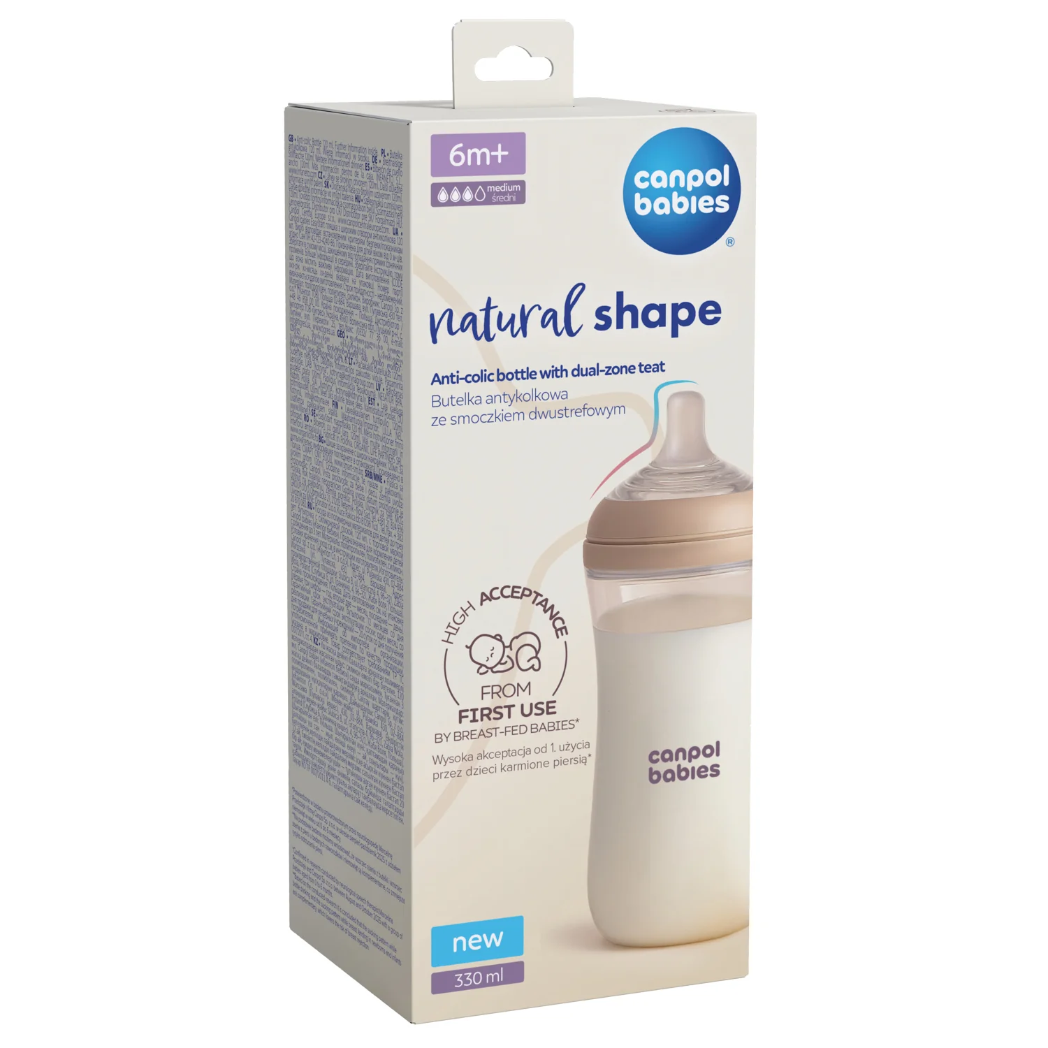 Canpol babies fľaša Natural shape 330ml 1 ks
