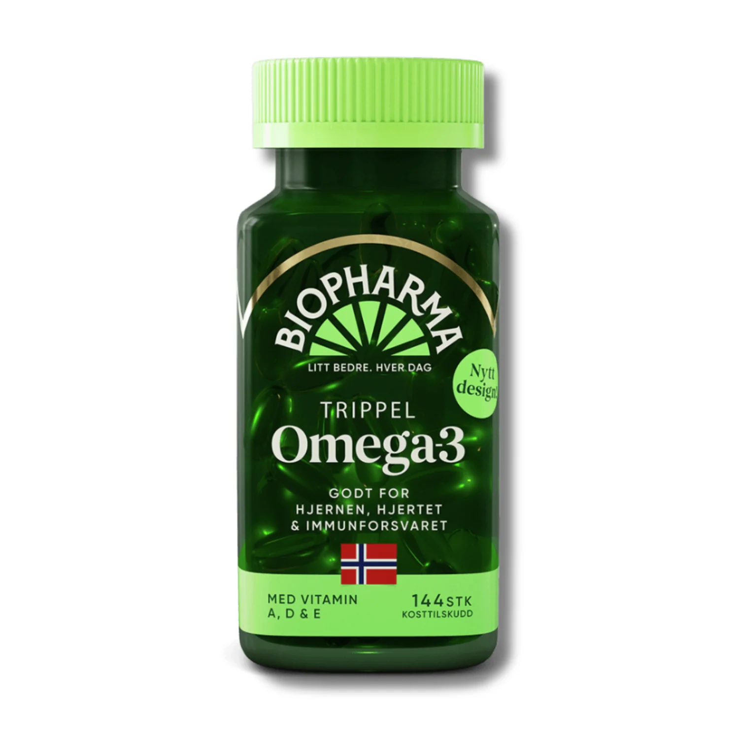 TRIPPEL OMEGA 3, 144 kapsúl Rybí olej v kapsuliach nórskeho pôvodu