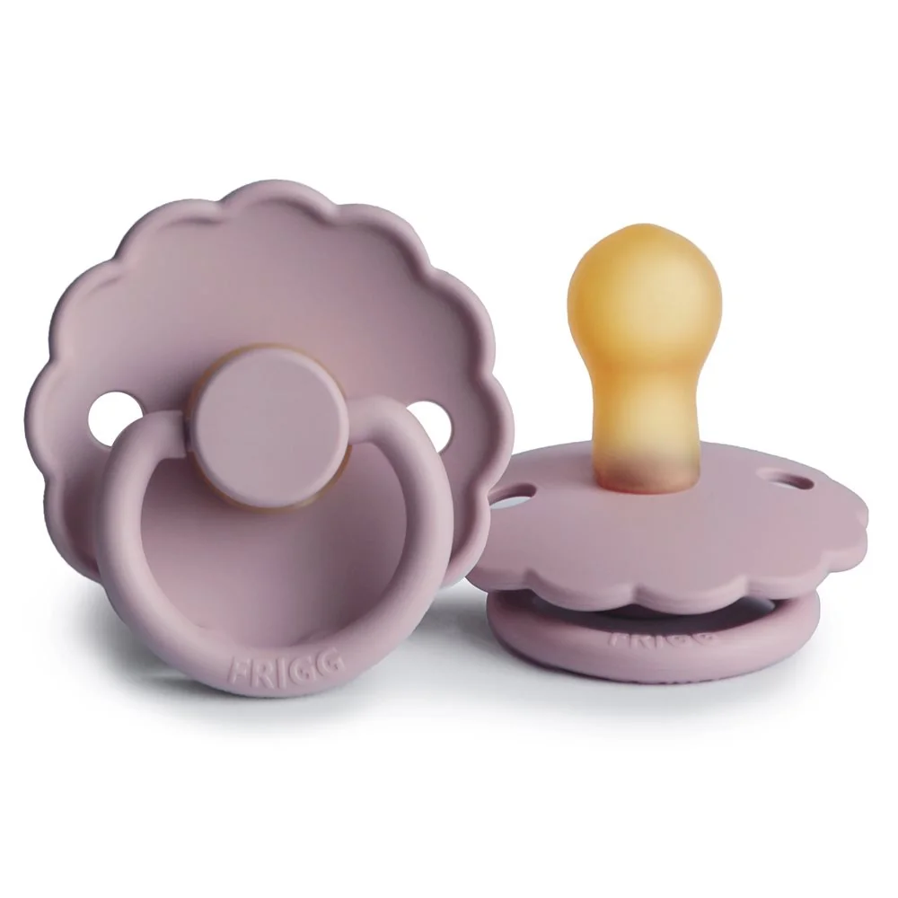 FRIGG Daisy kaučuk cumlík Soft Lilac, 0-6m 1×1 ks, cumlík