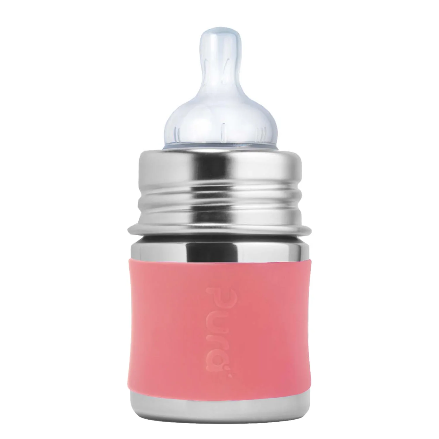 Pura nerezová dojčenská fľaša 150ml - Rose