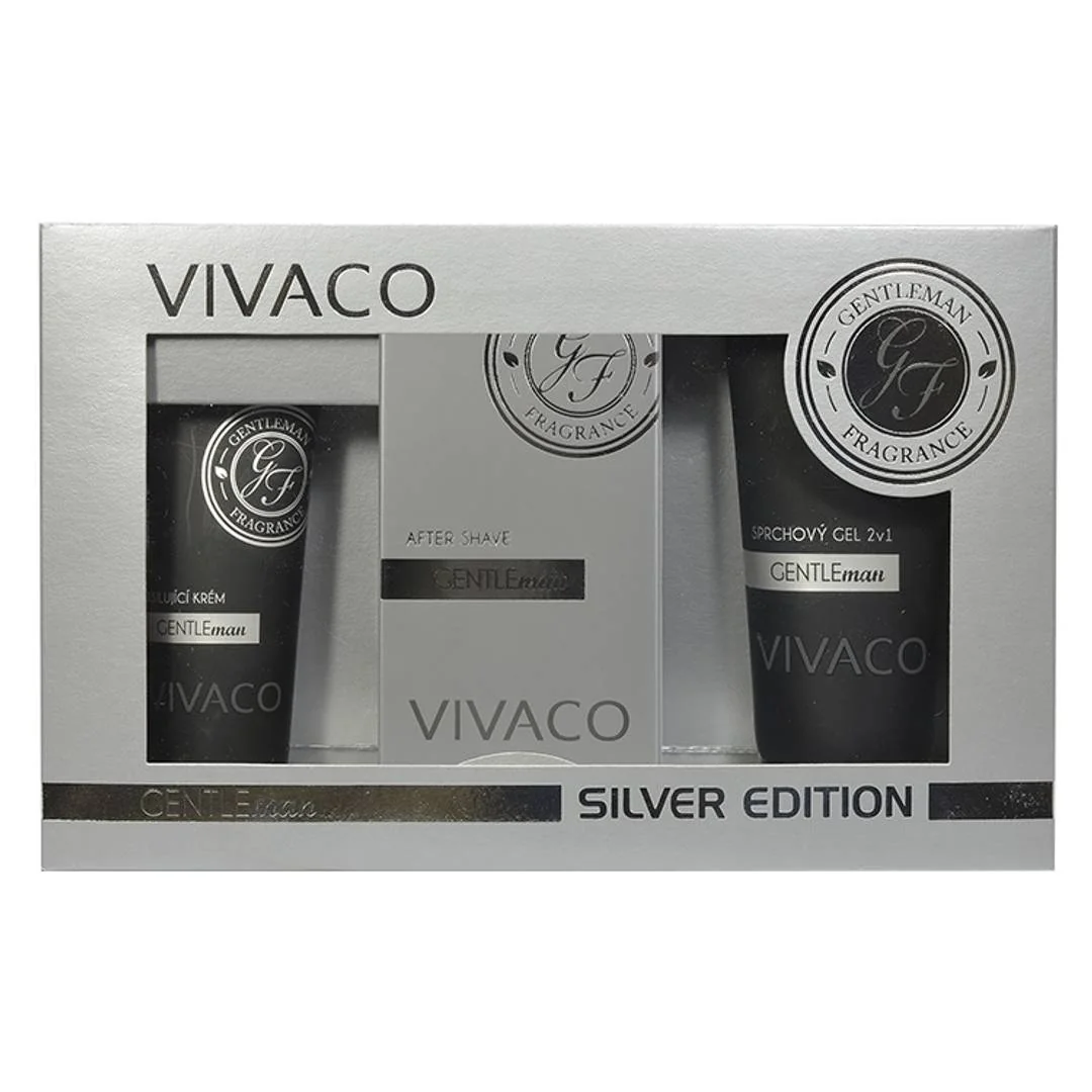 VIVACO Gentleman Silver Edition pánska darčeková kazeta