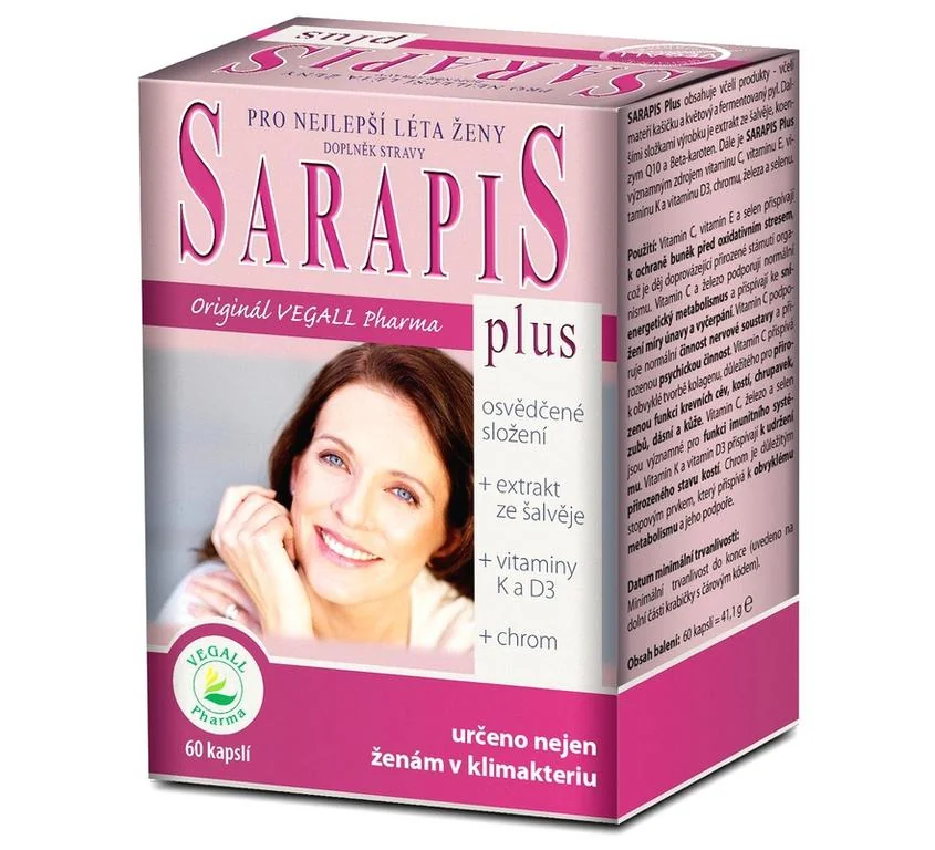 SARAPIS plus 1×60 cps, výživový doplnok