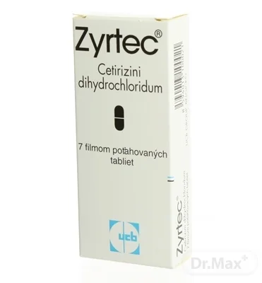 ZYRTEC 1×7 tbl, 10 mg
