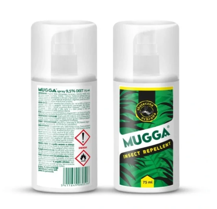 3M Mugga DEET 9,5 % sprej proti komárom a kliešťom pre deti 75 ml