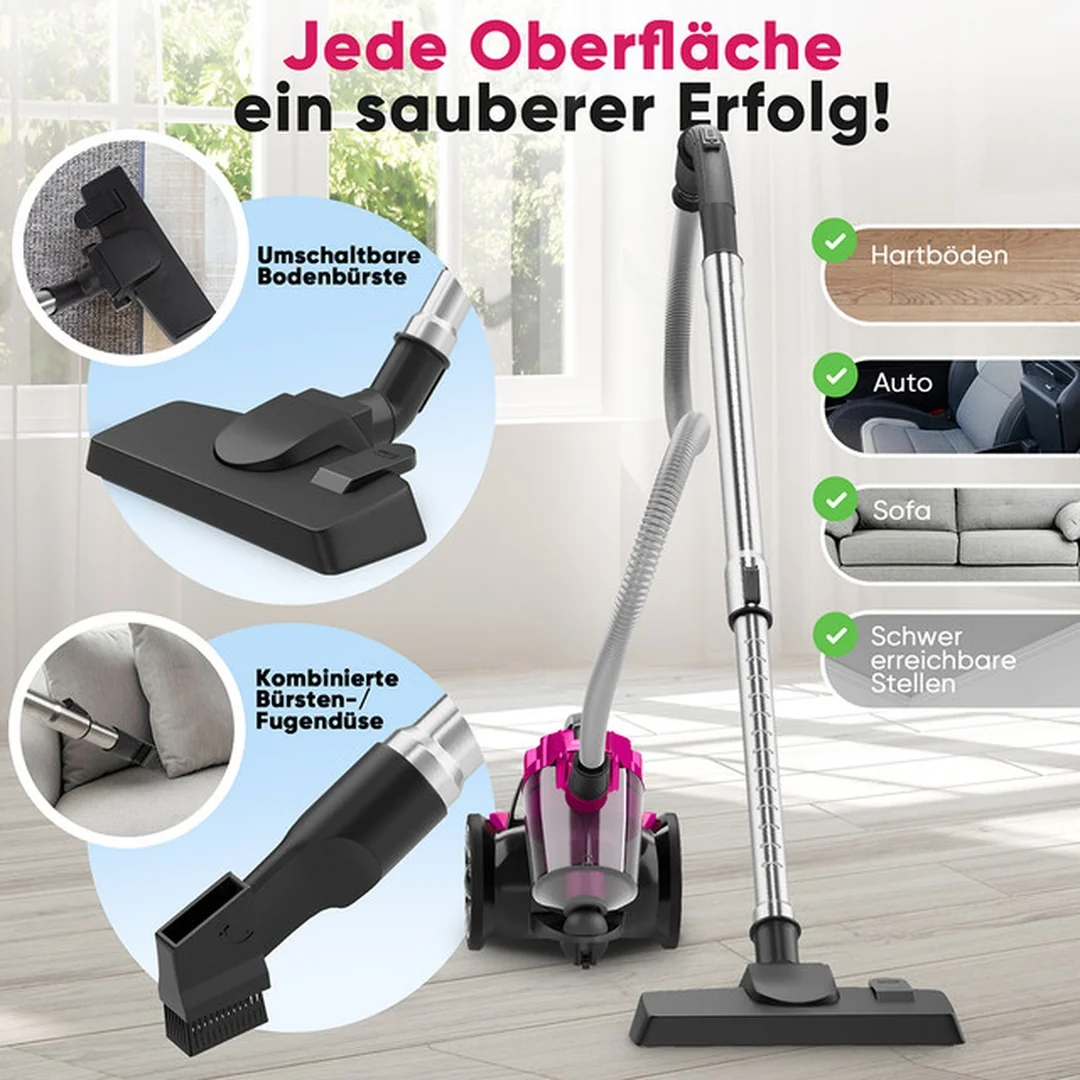 ProfiCare BS 3134 Eco-Cyclon bezvreckový podlahový vysávač 700 W