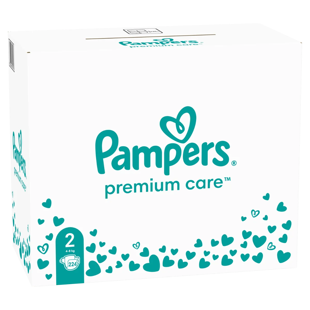 Pampers Premium MBP S2 224ks (4-8kg) 1×224 ks, plienky
