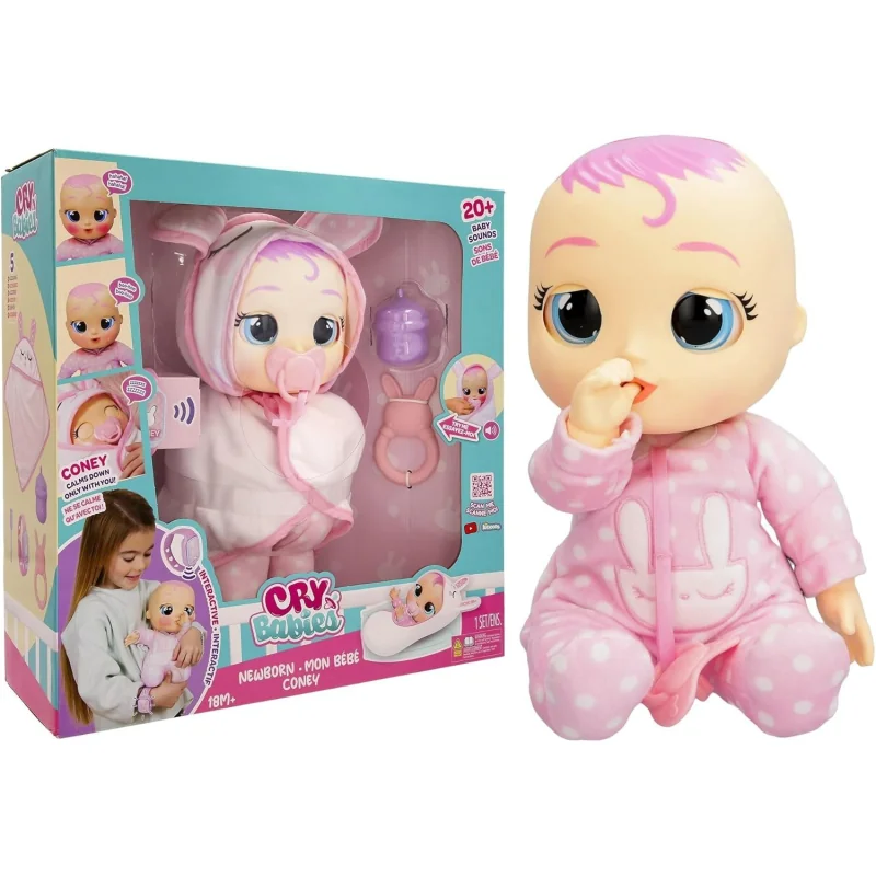 IMC Toys Cry Babies Newborn Coney interaktívna bábika