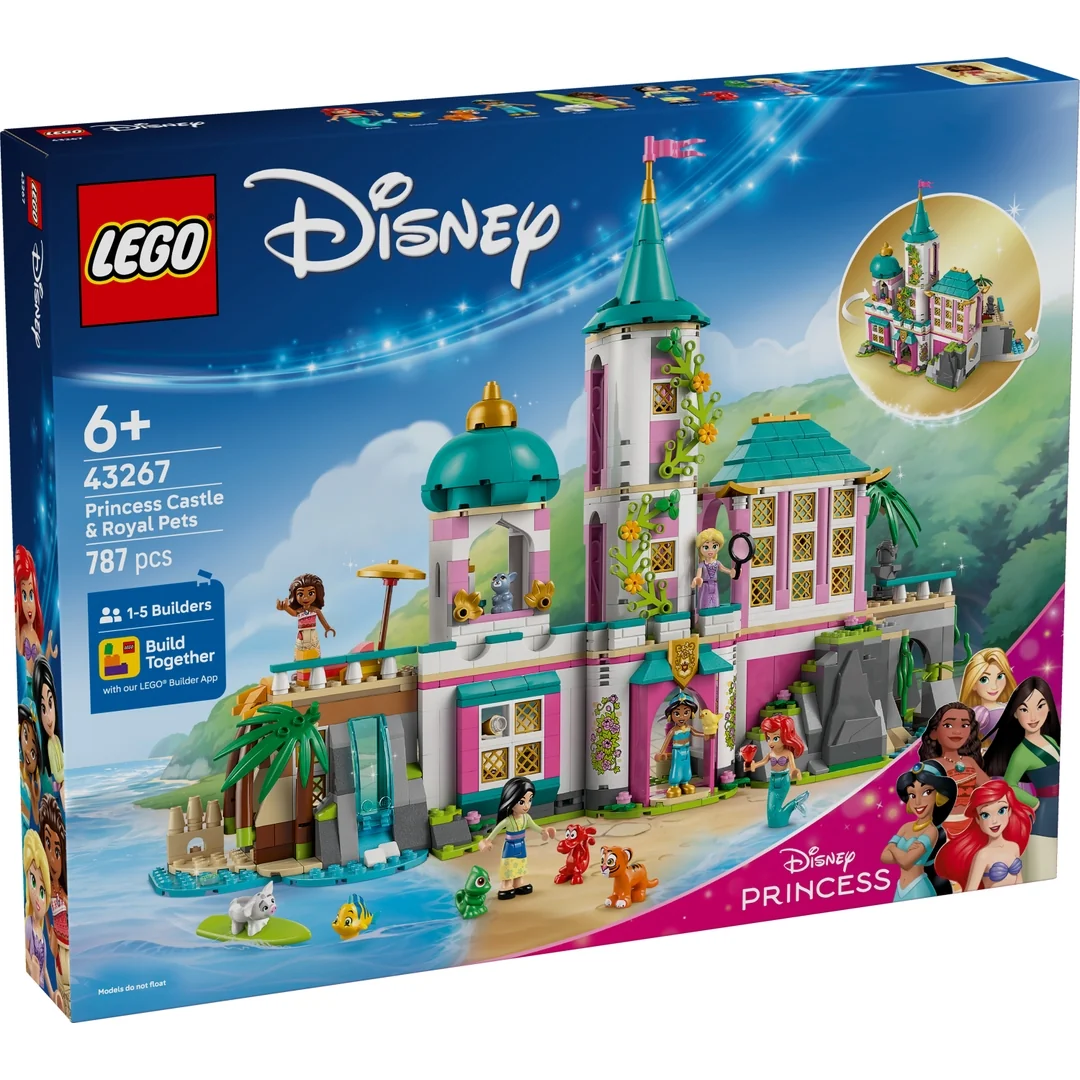 LEGO® │ Disney 43267 Hrad princezien a kráľovskí domáci miláčikovia