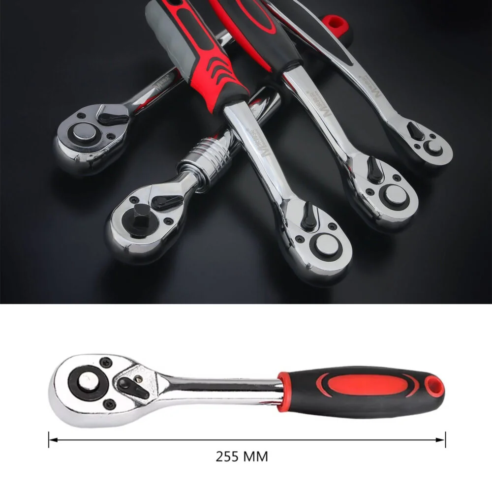 MG Socket Wrenches sada nástrčných kľúčov 46ks, čierna