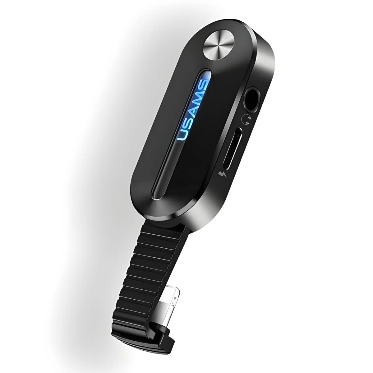 2v1 adaptér Lightning na 3,5 mm + Lightning s LED