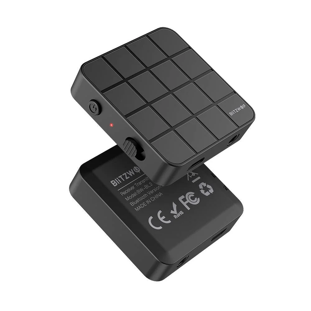 BlitzWolf BW-BL2 Bluetooth vysielač / prijímač 3.5mm jack, čierny