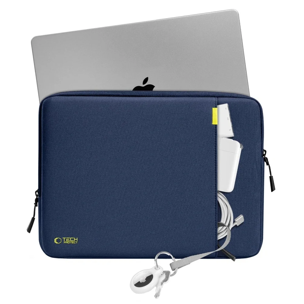 Tech-Protect Defender obal na notebook 13-14'', tmavomodrý