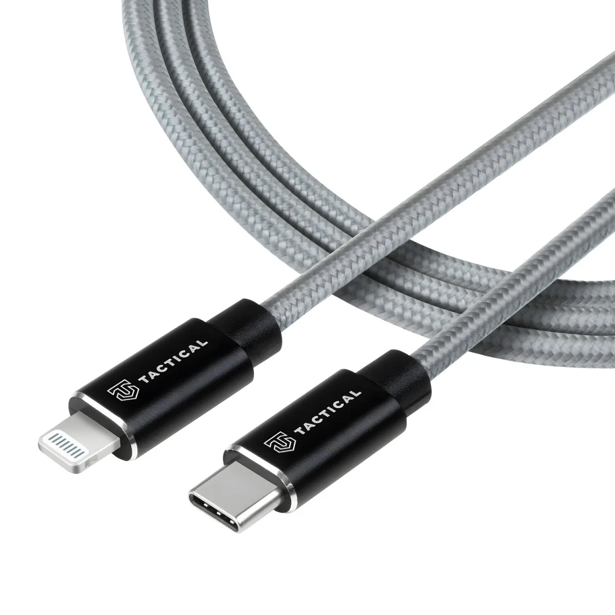 Extra pevný kábel USB-C/Lighting MFI - 0.3m S odolným opletením