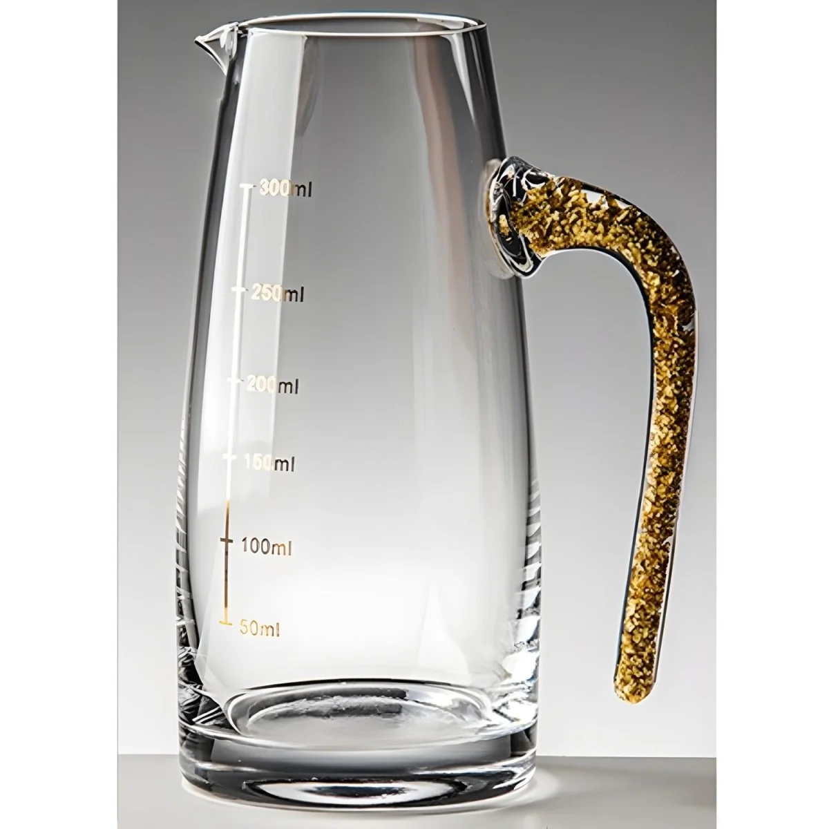 Krištáľový džbánik s odmerkou Zlatá/300ml