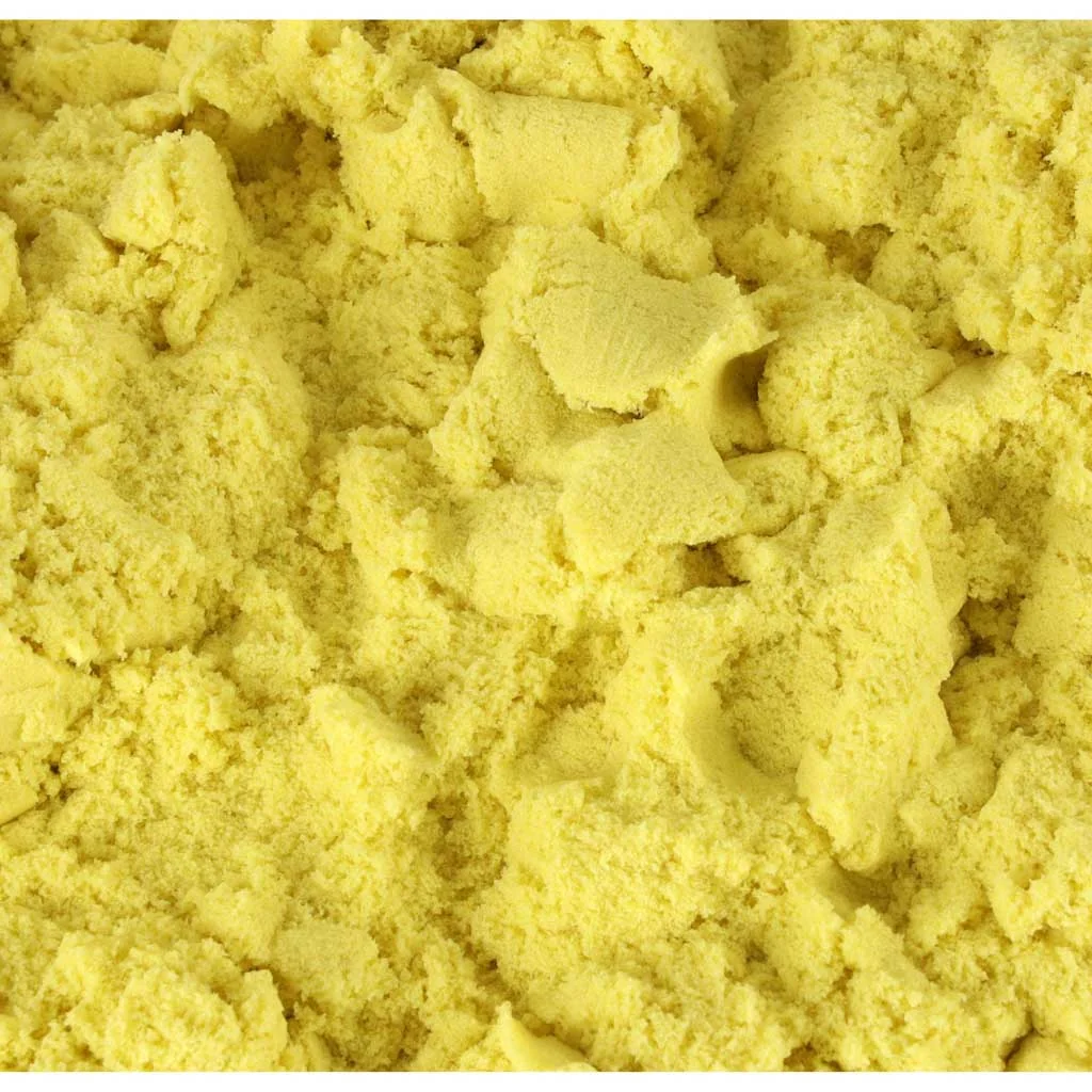 Kinetický piesok 1 kg – žltý, balenie v sáčku