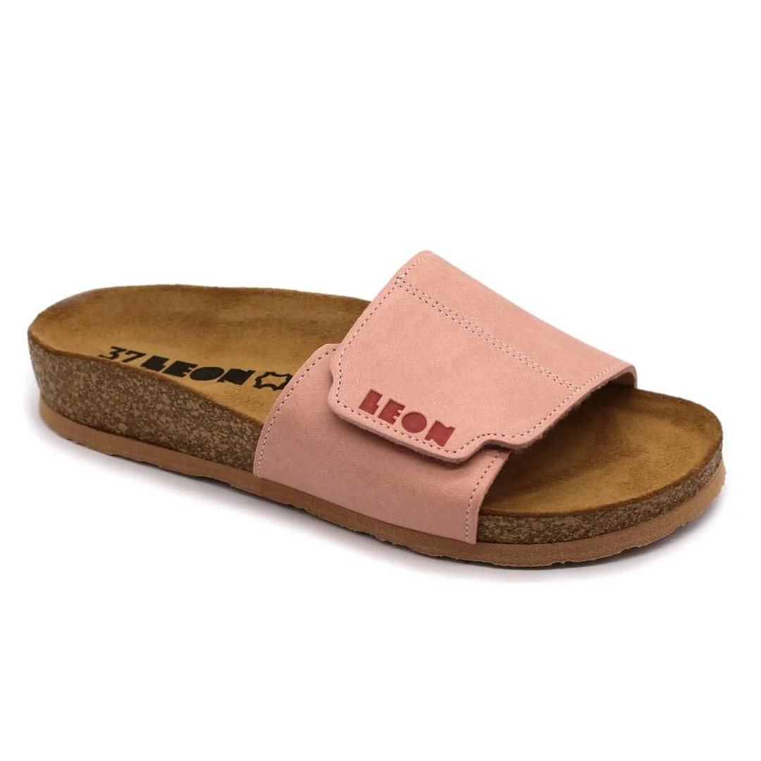 Leon 4022 Dámska zdravotná celokožená obuv s prackou 40 - 25,5cm, červená, 2,0 cm